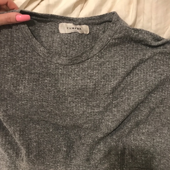 campre grey crop top - Picture 2 of 3